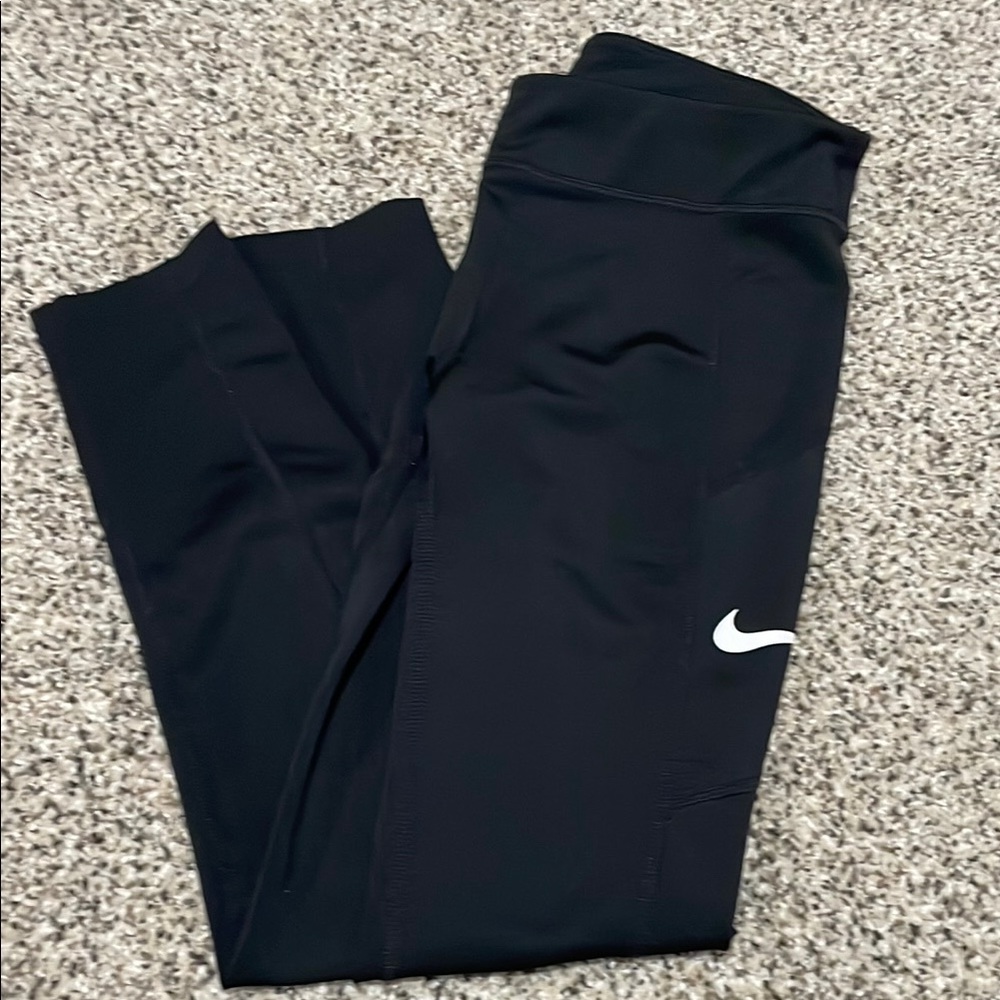 Nike Black Leggings with White Logo